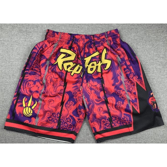 Shorts de Basketball Rétro MIAMI HEAT en Maille Décontractée avec Poches pour Hommes et Femmes