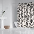 thumbnail image 2 of Pioneer Flower Floral Print Pattern Shower Curtain 72"x72" ,Bathroom Decorative Shower Curtains Set with 12 Hooks,Modern Waterproof Washable Shower Curtain, 2 of 6