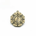 thumbnail image 4 of Pure Copper Taoist Seal Feng Shui Tai Chi Bagua Car Pendant Good Luck Keychain, 4 of 4