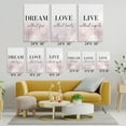 thumbnail image 6 of Dream Love Live Quotes Posters Prints Set of 3 Pink Purple Brushstroke Style,Home Decor Wall Art, Dream Without Fear, Love Without Limits, Live Without Regrets Inspirational Wall Decor 12"X16", 6 of 6