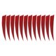thumbnail image 4 of 12 plumas de 4 pulgadas para flechas de tiro con arco, plumas naturales para asta de flecha, bricolaje Rojo, 4 of 9