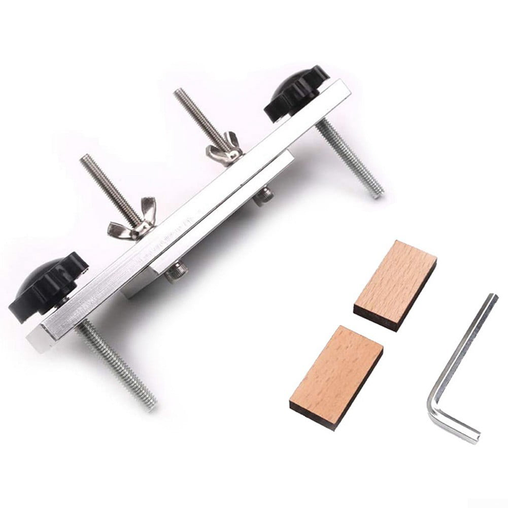 Jorzer Guitar Bridge Clamp Repair Luthier Replace Install Tool Solid Maple Stainless Steel Guitar Bridge Install Clamp Luthier Tools Musical Instrument Accessories 