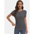 thumbnail image 3 of Women's Basic Short Sleeve T-Shirts - Crewneck Casual Tees for Summer, 3 of 6