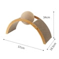 thumbnail image 4 of Cat Scratching Board Arch Bridge Design Claw Resistant Long-lasting Corrugated Paper Claw Grinder Furniture Protector Arched Cat Scratch Ball, 4 of 5