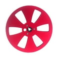 thumbnail image 1 of Carrete de cinta vacío de 1/4 7 pulgadas para cinta de carrete a carrete, compacto, universal, 6 agujeros, aleación de aluminio Rojo, 1 of 10