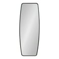 thumbnail image 2 of Kate and Laurel Caskill Modern Barrel Mirror, 18 x 48, Black, Full Sized Rounded Rectangle Mirror for Wall, 2 of 8