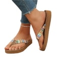 thumbnail image 4 of Women's Arch Support Flip Flops Comfortable Casual Summer Beach Thong Sandals,40, 4 of 6