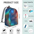 thumbnail image 5 of Colorful Starry Sky and Universe Backpack for School, Cute School Bag with Adjustable Shoulder Straps and Padded Back, 15.7"x11.8"x5.5", 5 of 5