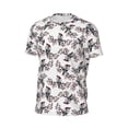 thumbnail image 6 of Wukai Bird Print Men's Short-Sleeved Mesh T-Shirt,Quick-Dry Short Sleeve Workout T-Shirt-Small, 6 of 8