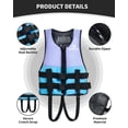 thumbnail image 4 of Owntop Kids Life Jacket Swim Vest,Youth Flotation Buoyancy Lightweight Quick-Dry & Adjustable Buckles Swimming Jacket for Boys/Girls,Blue Purple, 4 of 6