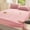 PINK, variant on H&D 3-Piece Faux Rabbit Fur Fitted Sheet Set with 2 Pillowcases