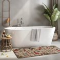 thumbnail image 2 of Red Mushroom Flower Brown Pattern Kitchen Rug Mat,Kitchen Runner Rugs Non Skid Washable,Decorative Kitchen Floor Mats for Kitchen,Sink,Laundry,17"x47.2", 2 of 7