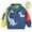 Blue, variant on Baby Kids Girls Boys Fleece Knit Sweater Warm Lapel Knitted Tops Toddle Fall Winter Cartoon Padded Jumper Clothes for 2-7 Years