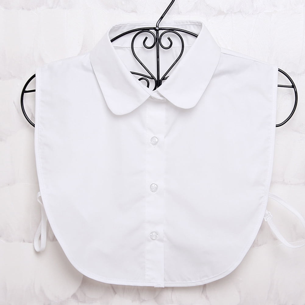 Women Pearl Decorate Detachable Lapel Choker Necklace Shirt Fake False Collar VOVOL Detachable Lapel Shirt Fake False Collar 