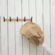 thumbnail image 4 of Perchero de pared con 5 ganchos de madera para colgar sobre la puerta, perchero para colgar ropa con ranura de almacenamiento, 4 of 8