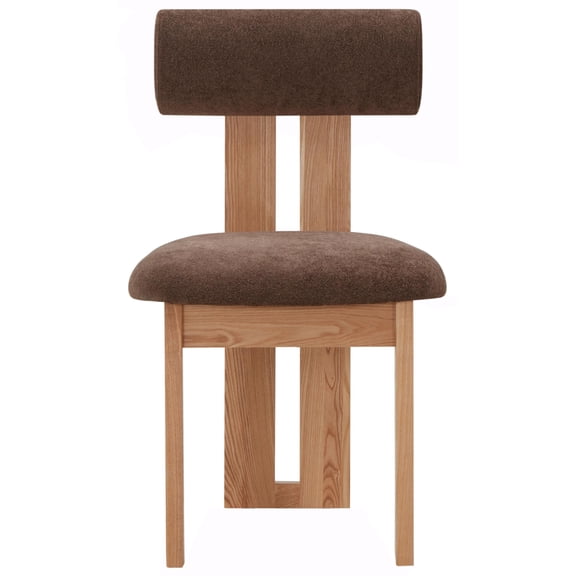 Safavieh Halloway Wood Dining Chair in Brown / Natural