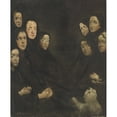 thumbnail image 3 of Théodule Ribot 12x14 Black Modern Framed Museum Art Print Titled - The Discussion, 3 of 5