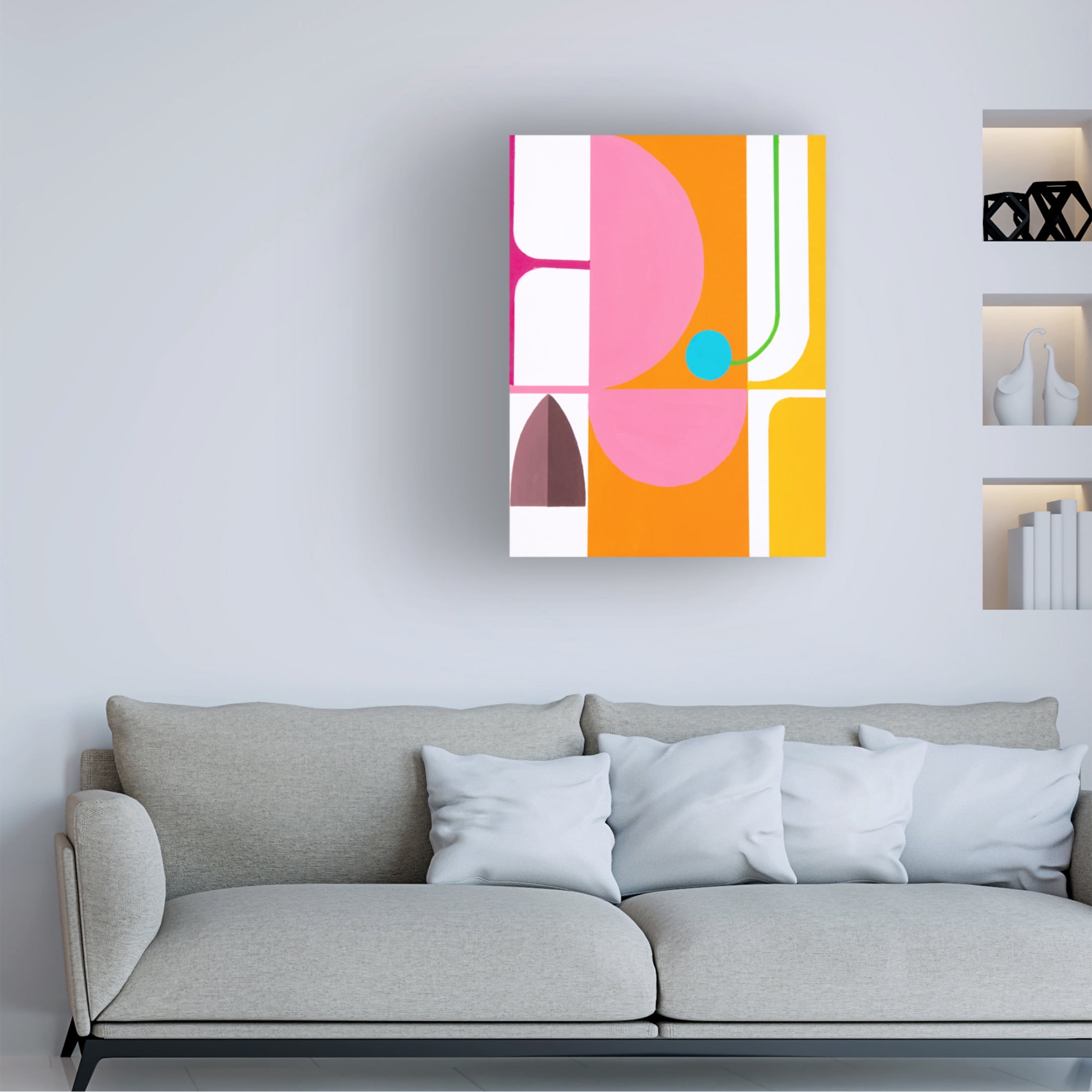 Canvas Wall Art - Marion Griese 'Running Toward The Sun 3' Wall Art for Living Room, Bedroom, or Office Décor by Trademark Fine Art - 18 x 24 Inches