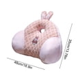 thumbnail image 2 of Pink Office Lumbar Support Cushion Cartoon Design Chair Back Pillow For Long Period Sitting 18.9X13.78 Inch, 2 of 7