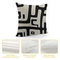 thumbnail image 4 of Creowell  Decorative Throw Pillow Covers Geometric Black and White Square Cushion Case for Couch Sofa Bed Bedroom Living Room 12x12in, 4 of 5