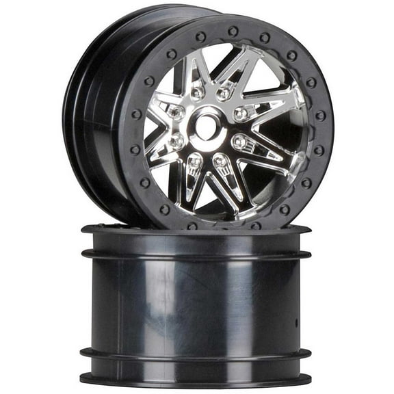 Axial AX08137 2.2 Rebel Wheels 41mm Wide Chrm/Blk 2 AXIC8137 RC Tire