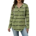 thumbnail image 6 of YueHuiYing Women's Hoodies Long Sleeve Sweatshirts Drawstring Pullover Tops with Pocket Casual Loose Blouses Tunic, 6 of 6