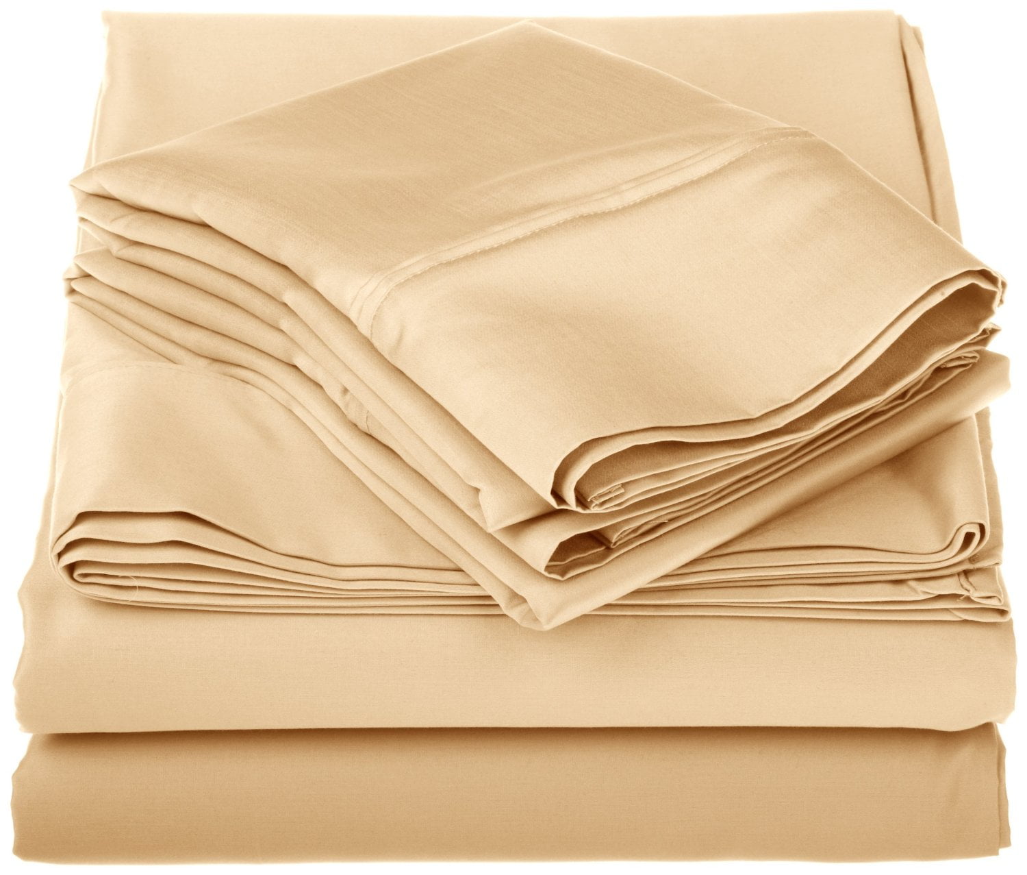 Wrinkle-Resistant 1000 Thread Count Sheet Set - Twin XL, Gold - Walmart
