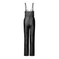 thumbnail image 3 of Plus Size One Piece Sexy Sequin V-Neck Sleeveless Linen Rompers,Women's Fashion Sequins Slim Fitting Suspender Playsuit Jumpsuit, 3 of 8