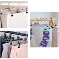 thumbnail image 4 of Juego de 10 perchas de metal JAMW Para pantalones con clips antideslizantes Sencillez, 4 of 5