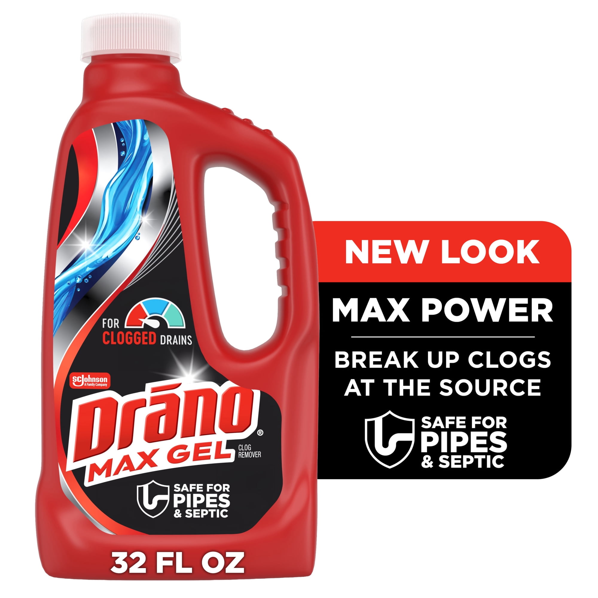 Drano Max Gel Drain Clog Remover, 32 oz, 1 Count