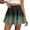 Army Green, variant on Plus Size Spring Women's Casual Elegant Solid Color A-Line Short Skirt Ladies Ruffled Hem Elastic Waistband A-Line Skirts Women's clothing