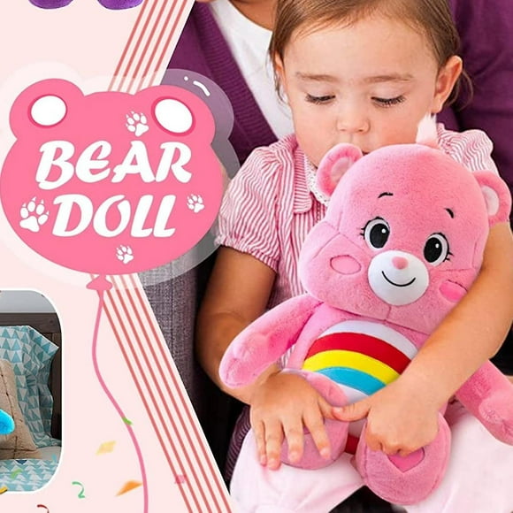 2023 Care Bear, Plush Baby Teddy Bear Stuffed Toys for Children, Soft Teddy Bear Suitable for Girls and Boys Aged 3 Years Old (Pink)