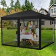 thumbnail image 6 of Luku Instant 10x10 FT Pop Up Canopy, Heavy Duty Screen Tent with Netting, UV-Resistant Waterproof Top, Easy Set Up, Wheeled Carry Bag, Outdoor Event Shelter for Camping, Backyard, Beach, 6 of 6