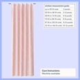 thumbnail image 4 of Mainstays Kids Pink Ribbons Sheer Overlay Blackout Rod Pocket with Back Tabs Single Curtain Panel, 38" W x 84" L, 4 of 9