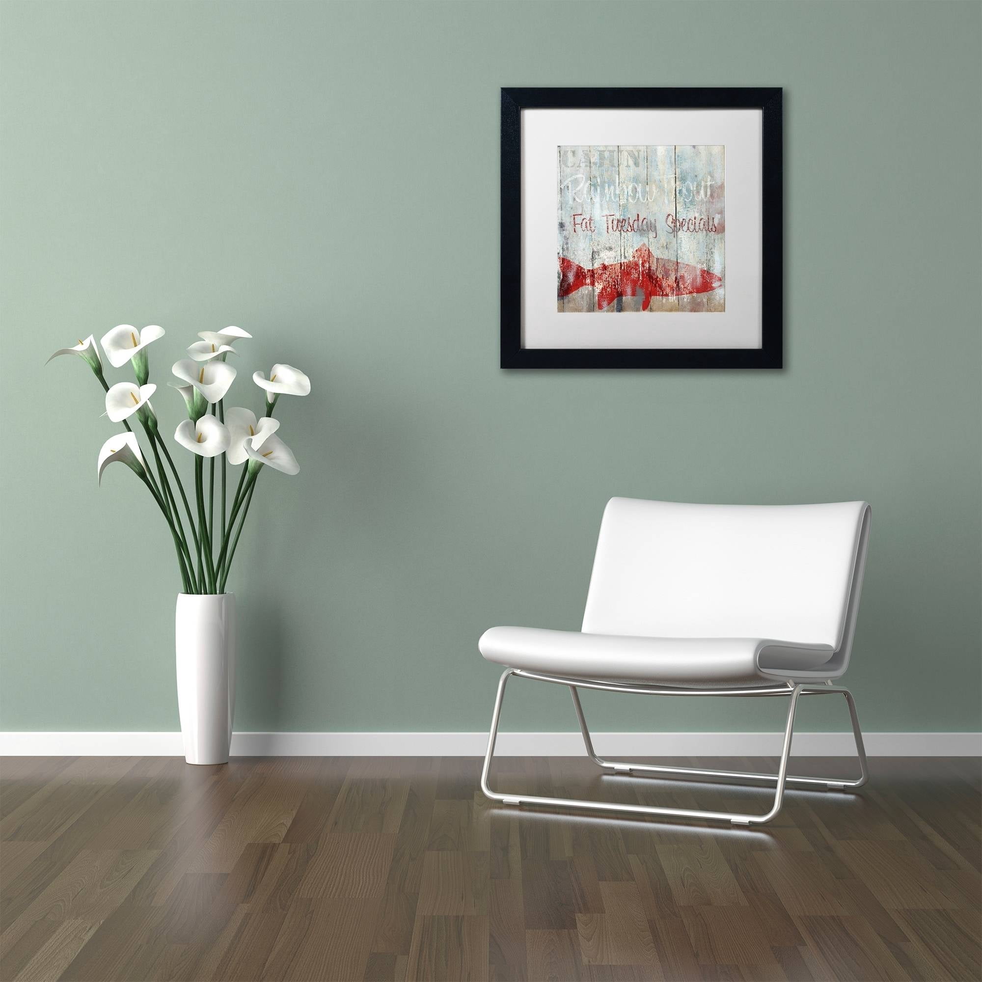 Trademark Fine Art "New Orleans Seafood III" Canvas Art by Color Bakery White Matte, Black Frame