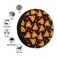thumbnail image 4 of Yiaed Cartoon Pizza Print Tire Wheel Cover, Waterproof Spare Tire Cover Fit for Jeep, Truck,Trailer, RV, SUV, Camper and Most Vehicle-16 inch, 4 of 6