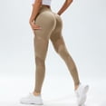 thumbnail image 2 of Cellulite Compression 3D Leggings No Curling Lift Pants Sculpting Yoga Fitness Pants No Front Seam Leggings Skin-Friendly Anti Cellulite Leggings Butt Lift Booty Workout Tights Breathable Khaki S, 2 of 8