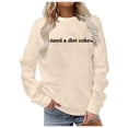 thumbnail image 1 of Chandail en Molleton d'Hiver pour Femmes Mode Festive Imprimé de Noël Col Rond Haut Mignon à Capuche Chandails en Molleton Confortables pour Femmes Chandails en Molleton à Capuche pour Femmes Dames Chandails en Molleton pour Filles Softball Échauffement, 1 of 5