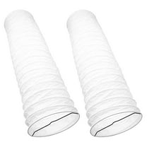 KALLORY 2-Pack White Paper Lamp Shades for Living Room Light Diffusion, Modern Home Decor, Easy to Install