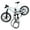 White, variant on Innovative Finger Bike Key Holder Stylish and Practical Keychain for Cyclists Simple Phone Anti-lost Lanyard Ornaments
