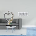 thumbnail image 2 of Estatua de pareja,Figura de pareja besándose,regalo de boda moderno,Estatua de pareja besándose en el aniversario de San Valentín,Reloj de pared digital,Reloj de pared digital multifuncional, 2 of 8