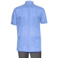 thumbnail image 1 of Mens Short Sleeve Linen Look Guayabera Shirt, 1 of 3