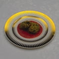 thumbnail image 5 of Exquisite Cream/Gold Radial Wedding & Party Dinnerware Disposable Plastic Plates 10.25" 40 Pack, 5 of 8