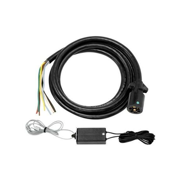 Bargman 50-67-410 7-Way Connector; Molded; Trailer End; w/10 ft. Cable; Breakaway Switch;