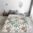 thumbnail image 5 of Salouo Fairy Flower Print Bed Blankets,Flannel Blanket Comfortable Air Conditioning Blanket Lightweight Blanket for Sofa Bed Travel & Couch -80"x60", 5 of 8