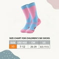 thumbnail image 2 of Calcetines de esquí para niños, paquete de 2 pares de calcetines de snowboard para niños y niñas pequeños, diseño por encima de la pantorrilla con puño antideslizante, 2 of 7