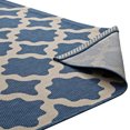thumbnail image 4 of Modway Cerelia Moroccan Trellis 8 x 10 Foot Indoor Outdoor Rug, Blue/Beige, 4 of 7