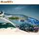 thumbnail image 2 of Diamond Painting DIY 5D Pirate Ship Magic Bottle Cross Stitch Diamond Embroidery Full Square Frameless Diamond Mosaic Home DecorFull Square 75x100cm Gao Jinjia LED, 2 of 2