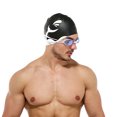thumbnail image 4 of gorro de natación de silicona de pelo largo, gorro de natación de protección auditiva, gorro de natación impermeable flexible MFZFUKR CPB-DE-SSW433-1, 4 of 5