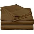 thumbnail image 3 of 600 Thread Count 100% Egyptian Cotton Ultra Soft Cotton Rich Easy Care Sateen Sheets,Twin XL Size 4 Piece Sheet Set Fit 32" Inch to 34" Inch Deep Pocket {Taupe Solid}, 3 of 6